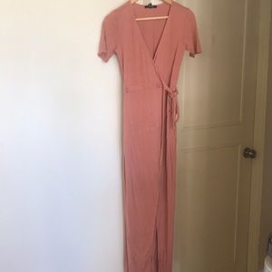 Long wrap dress